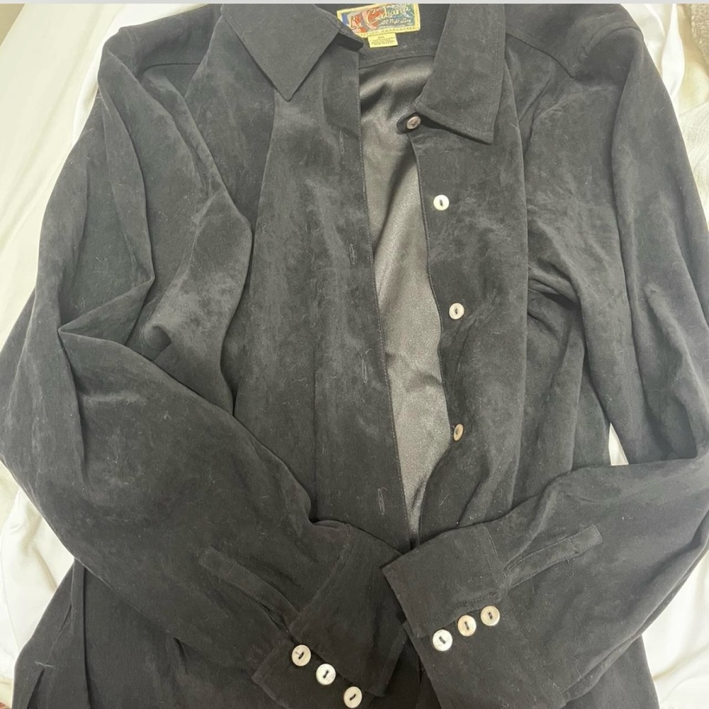 La Cabaña Black Suede Shirt